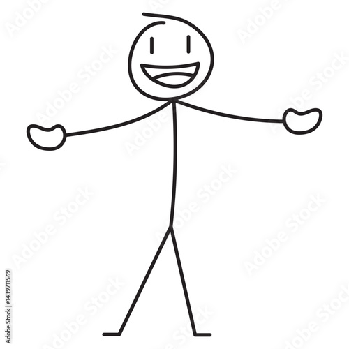 Hand Drawn Stickman