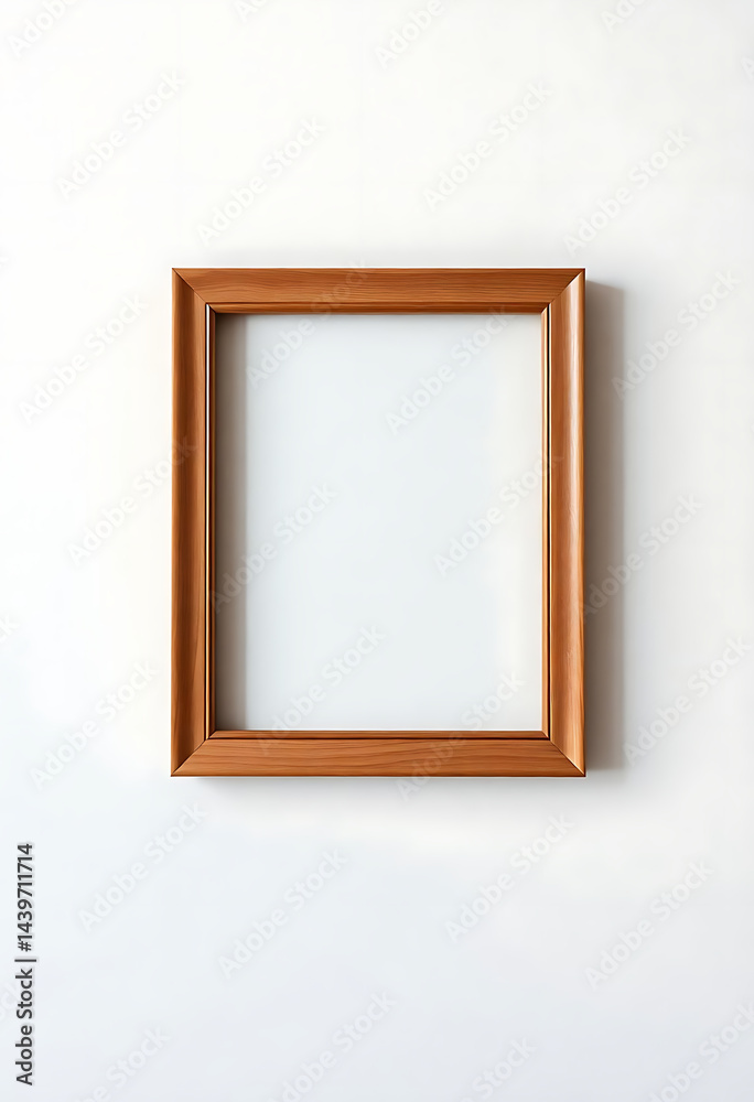 wooden picture frame hanging on a wall wooden picture frame hanging on a wall