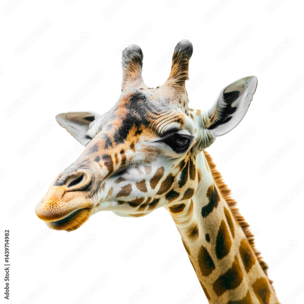 Giraffe in the city, looking up at skyscrapers. A giraffe near the window of an office building. AI Giraffe in the city, looking up at skyscrapers. A giraffe near the window of an office building. AI