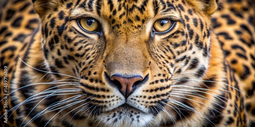 Obraz premium A Close-Up Portrait of a Wild Cat with Strikingly Intense Eyes and a Beautifully Detailed Coat