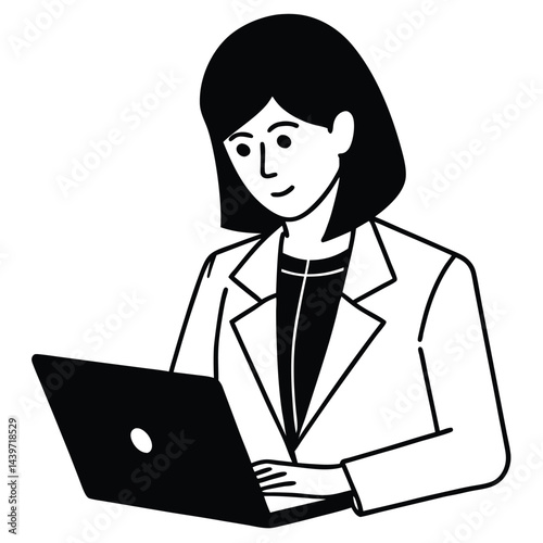 asian female doctor wearing smart casual clothes