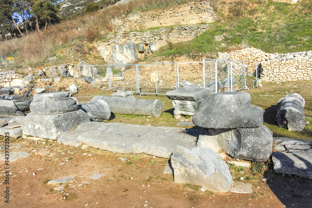 Ruins at archaeological area of Philippi, Greece