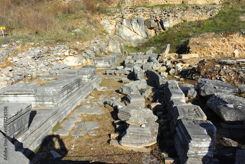 Obraz na płótnie Ruins at archaeological area of Philippi, Greece w salonie