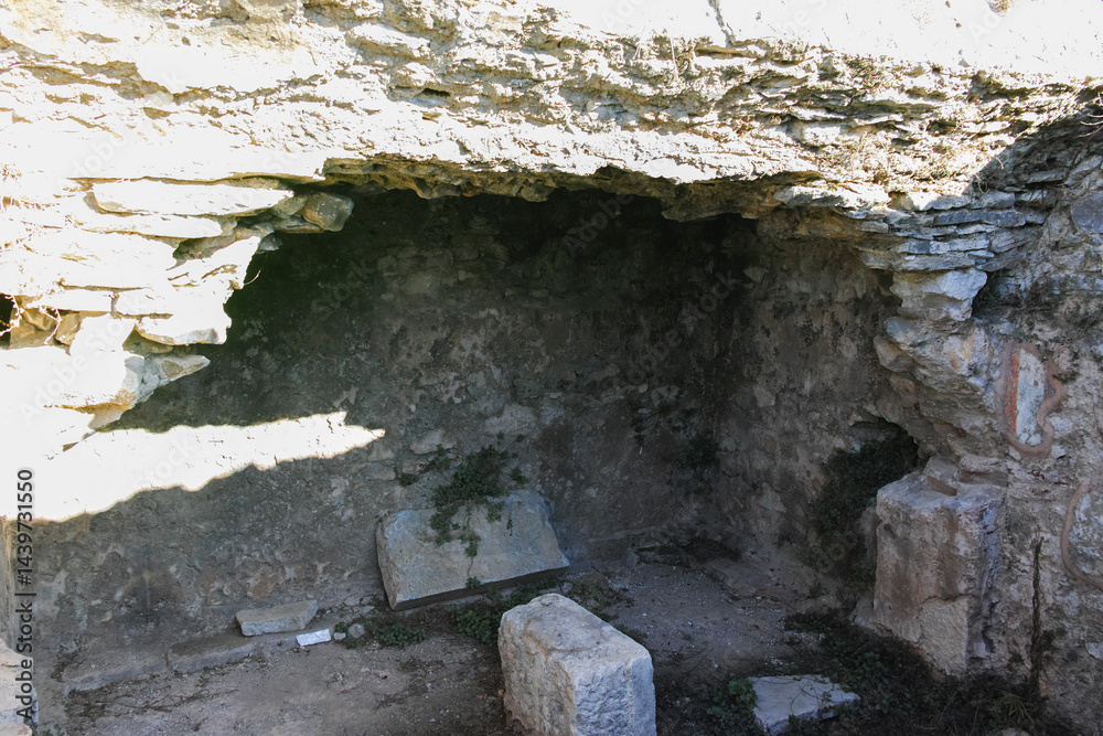 Ruins at archaeological area of Philippi, Greece