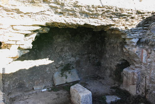 Obraz na płótnie Ruins at archaeological area of Philippi, Greece w salonie