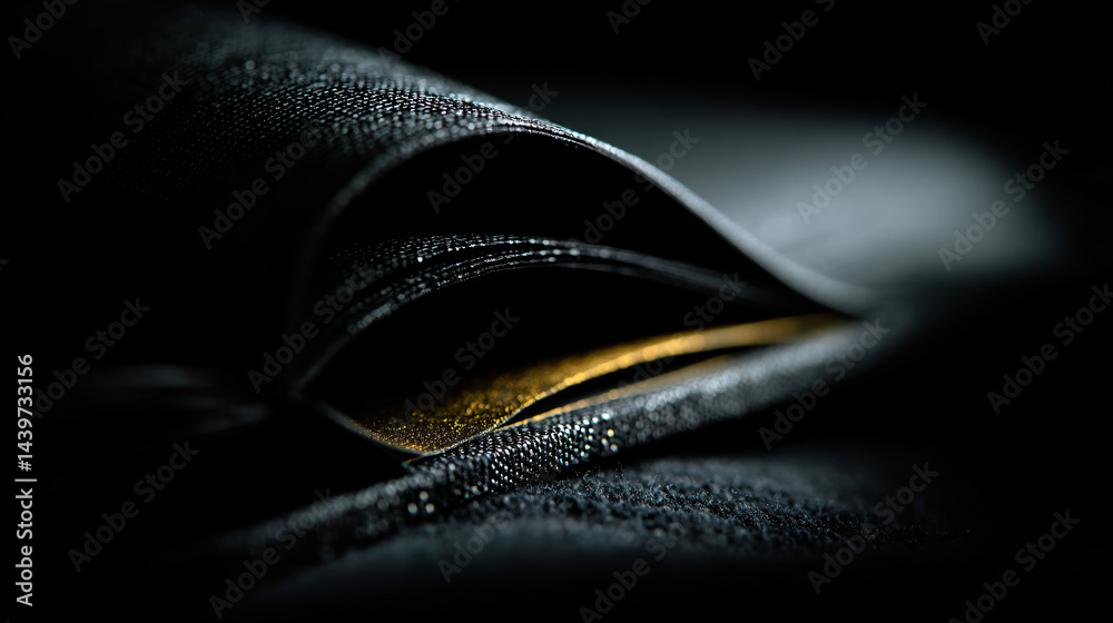 Decorative book close-up with black background