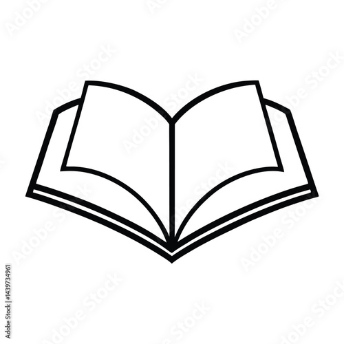 Pen book vector illustration