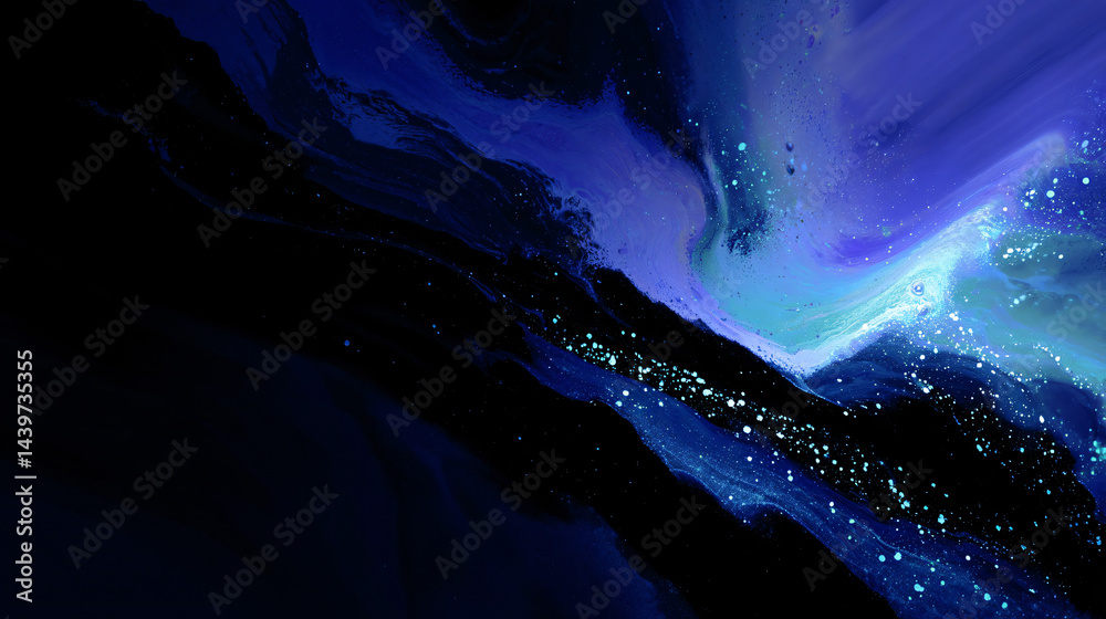 Deep blue digital background in modern abstract aesthetic.