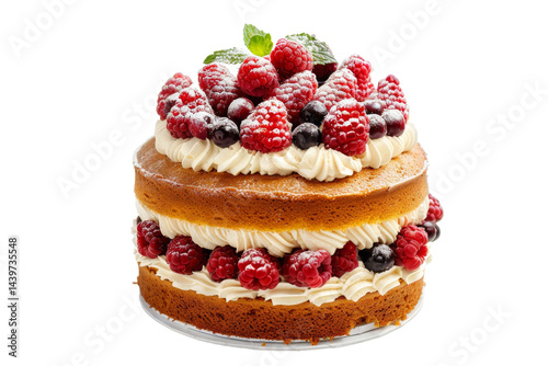 Wallpaper Mural Naked Cake Inspirations Isolated On White Background. Torontodigital.ca