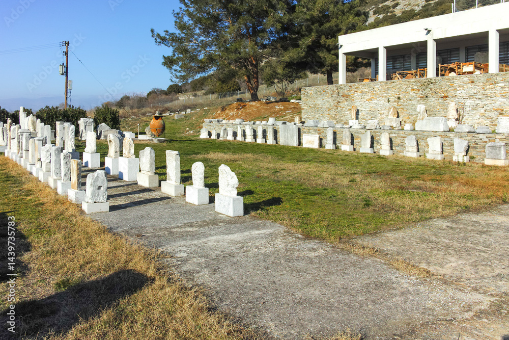 Ruins at archaeological area of Philippi, Greece