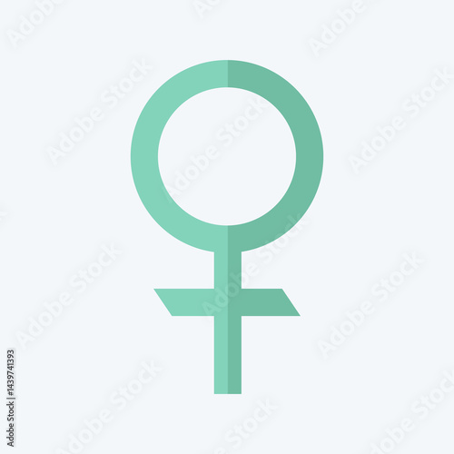 Icon Venus Astrology. related to Astrology symbol. flat style. design editable