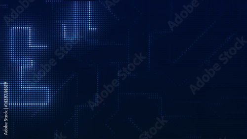 Abstract technology corporate background digital dots and lines grid looping textur, Presentation Background, Futuristic Motion Style