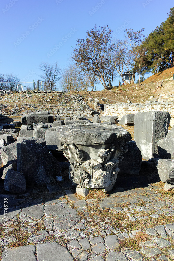 Ruins at archaeological area of Philippi, Greece
