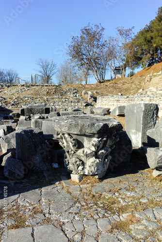 Obraz na płótnie Ruins at archaeological area of Philippi, Greece w salonie
