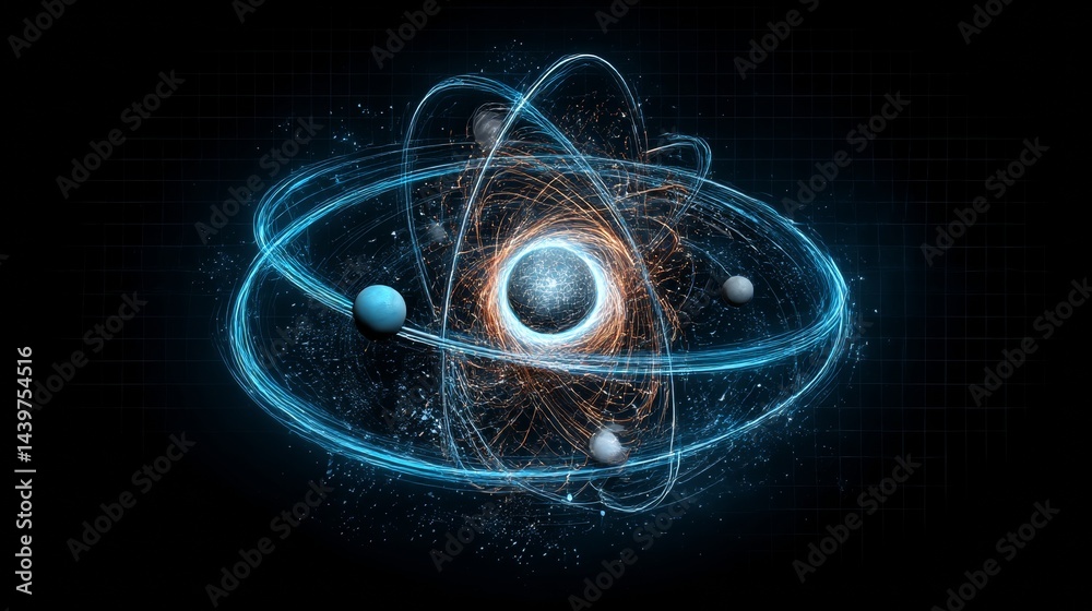 Animated multi-body simulation showing dynamic interactions in a futuristic lab
