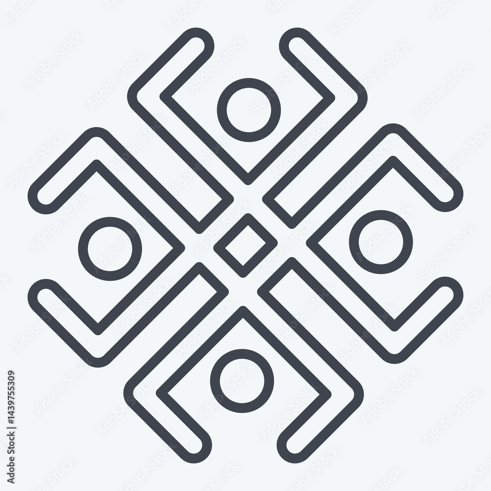 Obraz premium Icon Astrology Symbol. related to Astrology symbol. line style. design editable