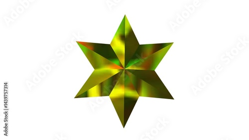 Yellow Crystal Star shiny twinkling 