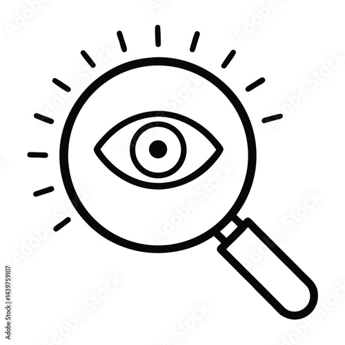 vector magnifying glass icon