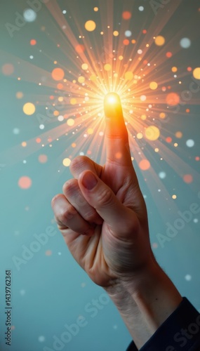 Close-up hand, radiating finger movement, It's Easy slogan, easy, promotion, simple