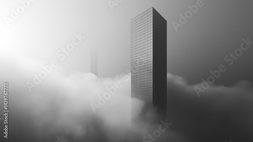Urban skyline obscured by thick smog highlighting pollution's impact on air quality and health