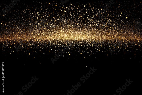 Wallpaper Mural Gold Glitter Explosion on Black Background Torontodigital.ca