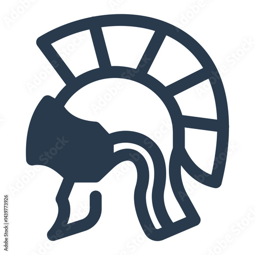 Roman Soldier Helmet with Crest