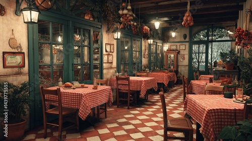 Cozy Italian Restaurant Interior