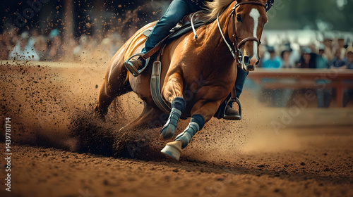 Intense Barrel Racing: A Thrilling Equestrian Competition