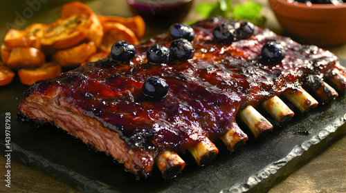 Sweet Blueberry BBQ Ribs: A Mouthwatering Delight