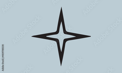 3d render of a star symbol
