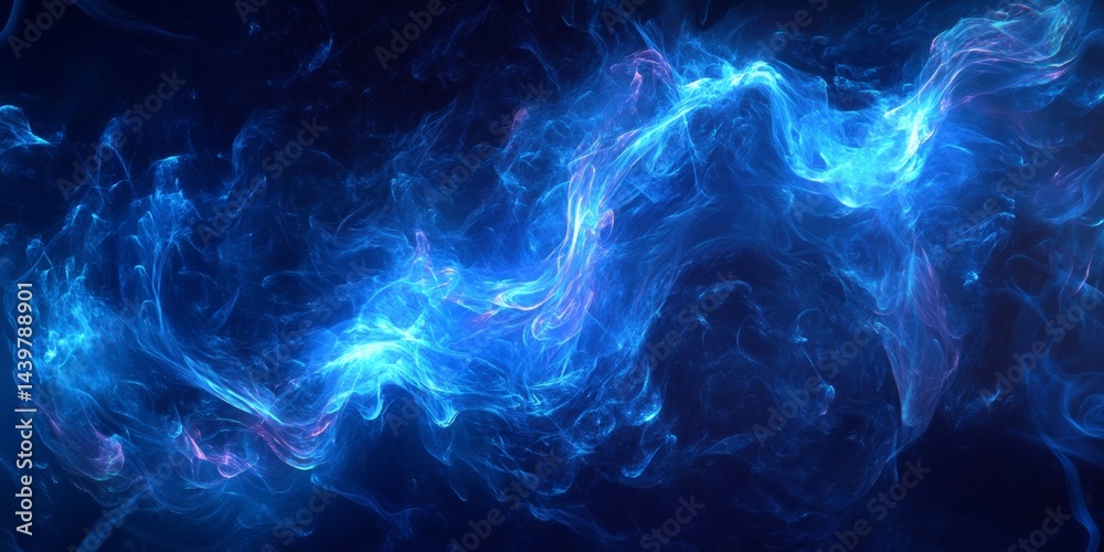 Abstract Blue Energy Flow Graphic Design Abstract Blue Energy Flow Graphic Design
