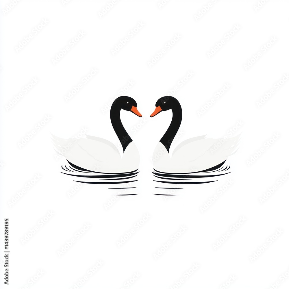 Fototapeta premium Two Swans