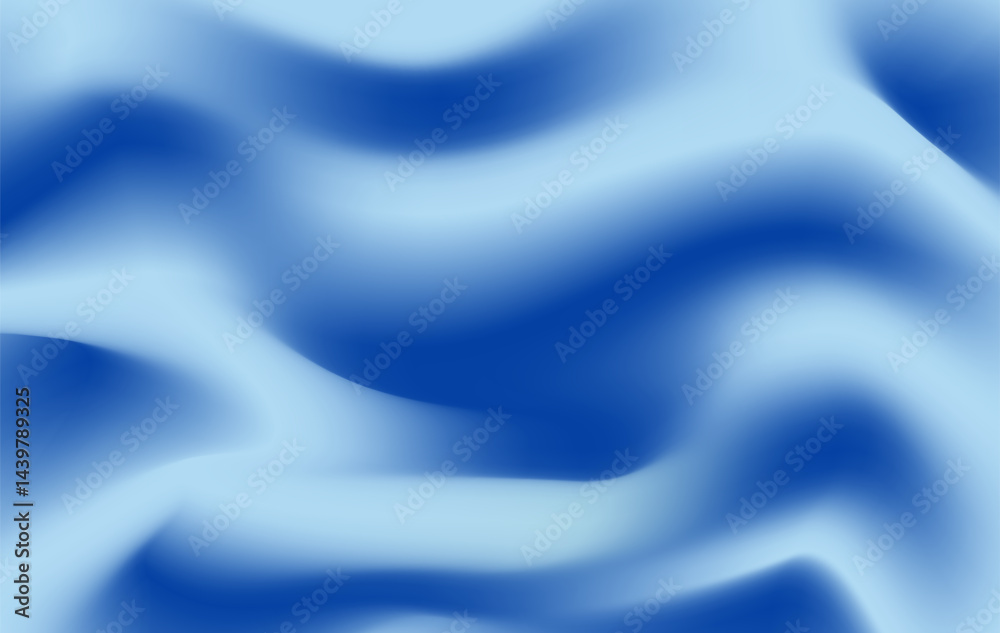 Obraz premium Abstract Smooth Wave Blue Fluid Background , Soft Gradient Modern Design