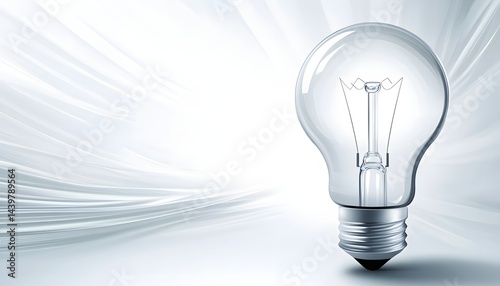 A glowing light bulb symbolizes the concept of innovation and ideas