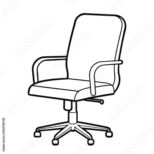 black office chair