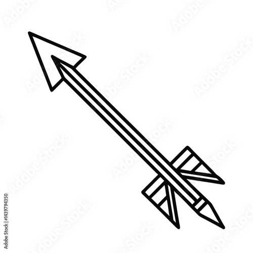 vector illustration of an arrow