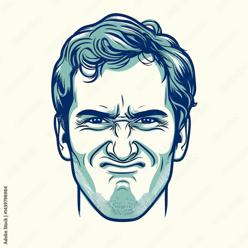 Expression of Intensity: An evocative illustration capturing a moment of intense focus, revealing a close-up portrait of a person's determination and grit. Expression of Intensity: An evocative illustration capturing a moment of intense focus, revealing a close-up portrait of a person's determination and grit.