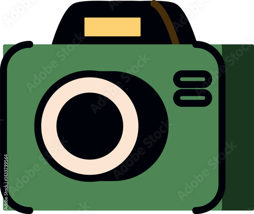 Retro Camera Simple Clipart
