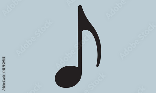 vector illustration of a musical note
