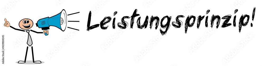 Obraz premium Leistungsprinzip!