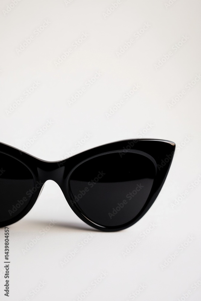 Black sunglasses on a clean white background Black sunglasses on a clean white background