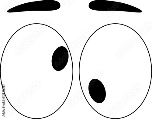 Dizzy eyes Illustration