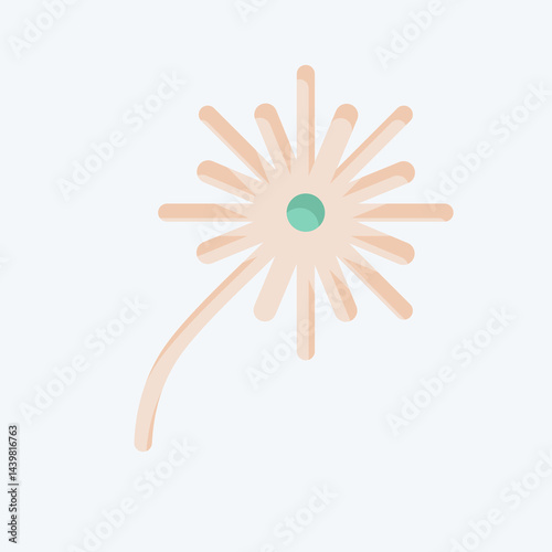 Icon Fire Works. related to Light symbol. flat style. design editable