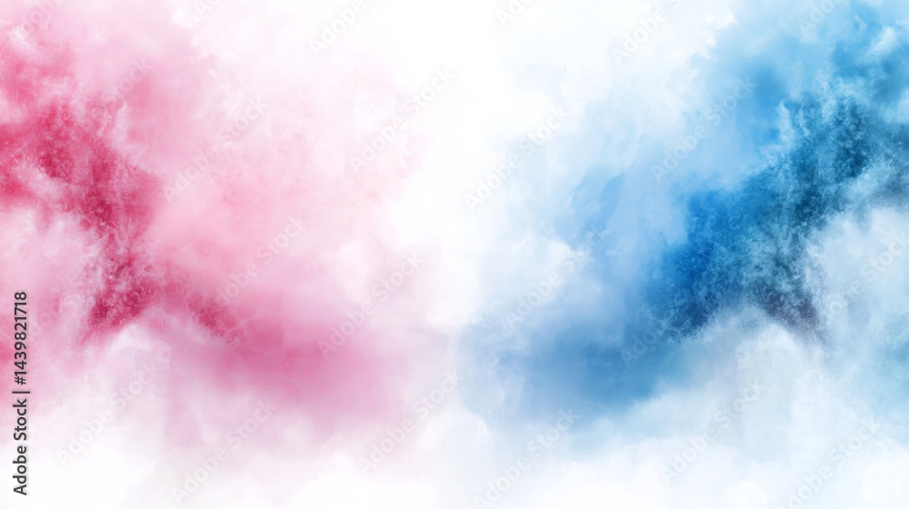Fototapeta premium Abstract Colorful Cloud Background in Pink and Blue Shades