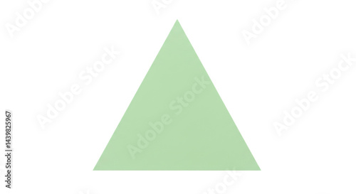 Isolated Green Triangle Shape