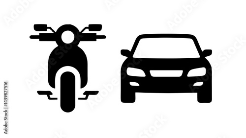 motorbikes and cars
