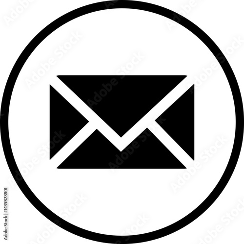 Mail envelope icon in linear style isolated on transparent background. Email closed inbox vector editable stroke. E-mail icon, sign of an incoming unopened send message for app and web.