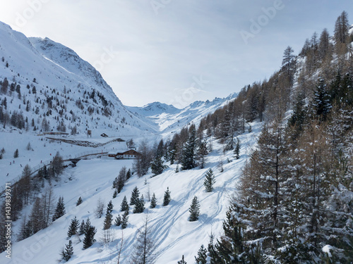 Winter landscape in the Austrian Alps