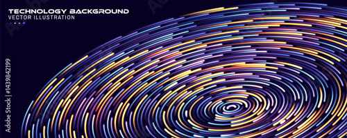 Technology background abstract landing page. For AI and Technology Concept. Vector Illustration