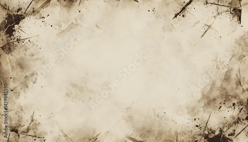 Obraz na płótnie A stained paper background with a textured vintage aesthetic style w salonie